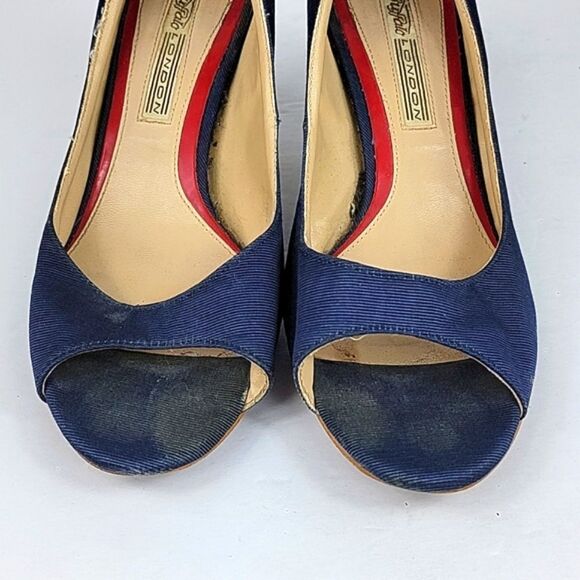 Buffalo London Open Toe Blue Heel - Picture 14 of 16
